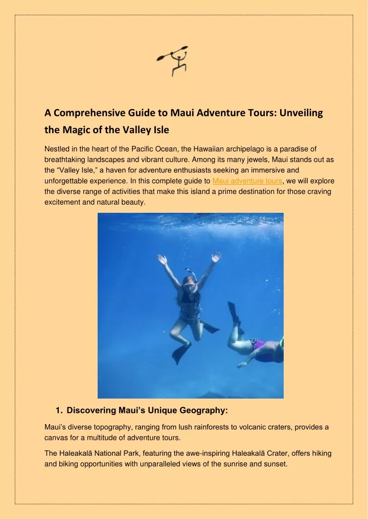 a comprehensive guide to maui adventure tours