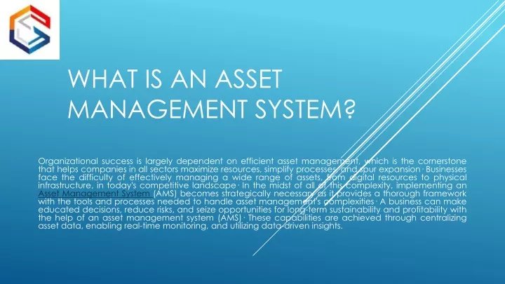 what is an asset management system