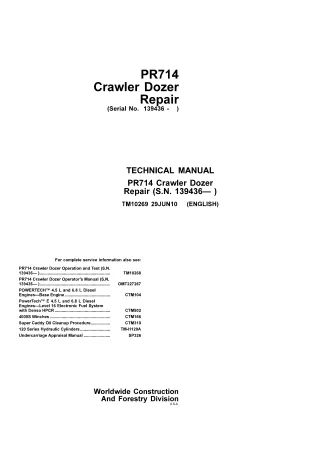 LIEBHERR PR714 SERIES 4 LITRONIC CRAWLER DOZER Service Repair Manual