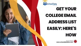 Get Your College Email Address List Easily Here's How