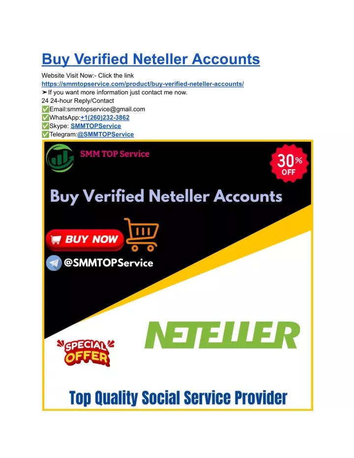 buy verified neteller accounts