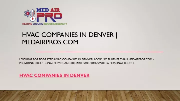 hvac companies in denver medairpros com