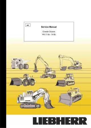 Liebherr PR731B PR 731 B Crawler Dozer Service Repair Manual