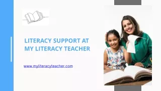 Literacy Support at My Literacy Teacher
