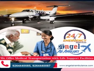 Use Patient Transport by Angel Air Ambulance in Patna and Ranchi - Call 9264440085