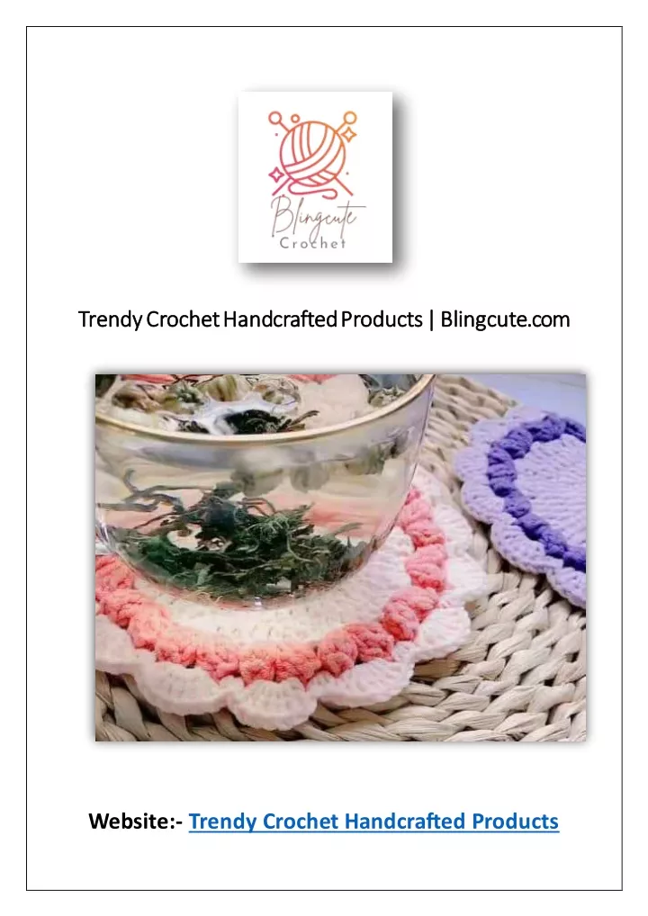 trendy crochet handcrafted products trendy