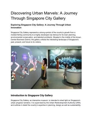 Discovering Urban Marvels_ A Journey Through Singapore City Gallery