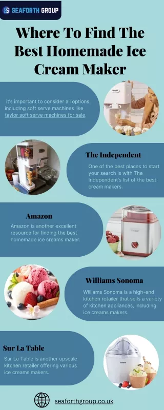 where to find the best homemade ice cream maker