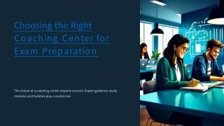 Choosing the Right Coaching Center for SSC Exam Preparation