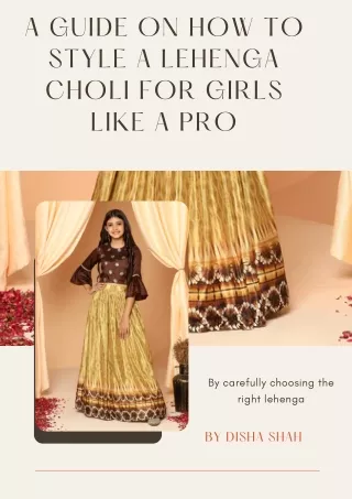 lehenga choli for girls.PDF