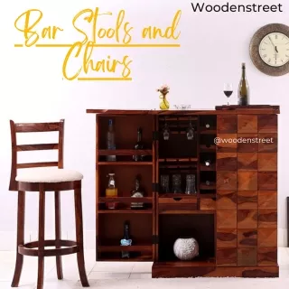 Woodenstreet bar stools and chairs