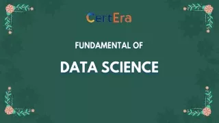 fundamental of data science