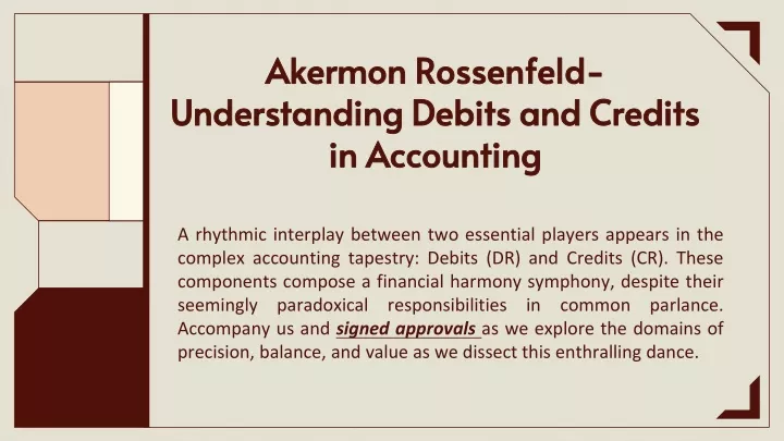 akermon rossenfeld understanding debits and credits in accounting