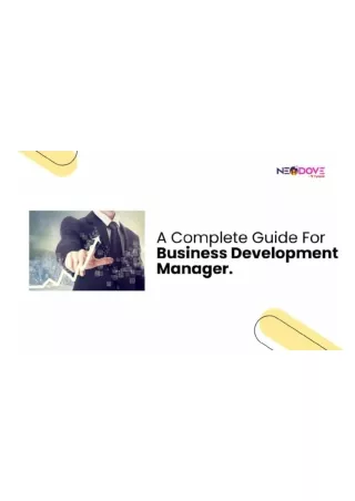 A Complete Guide For Business Development Manager