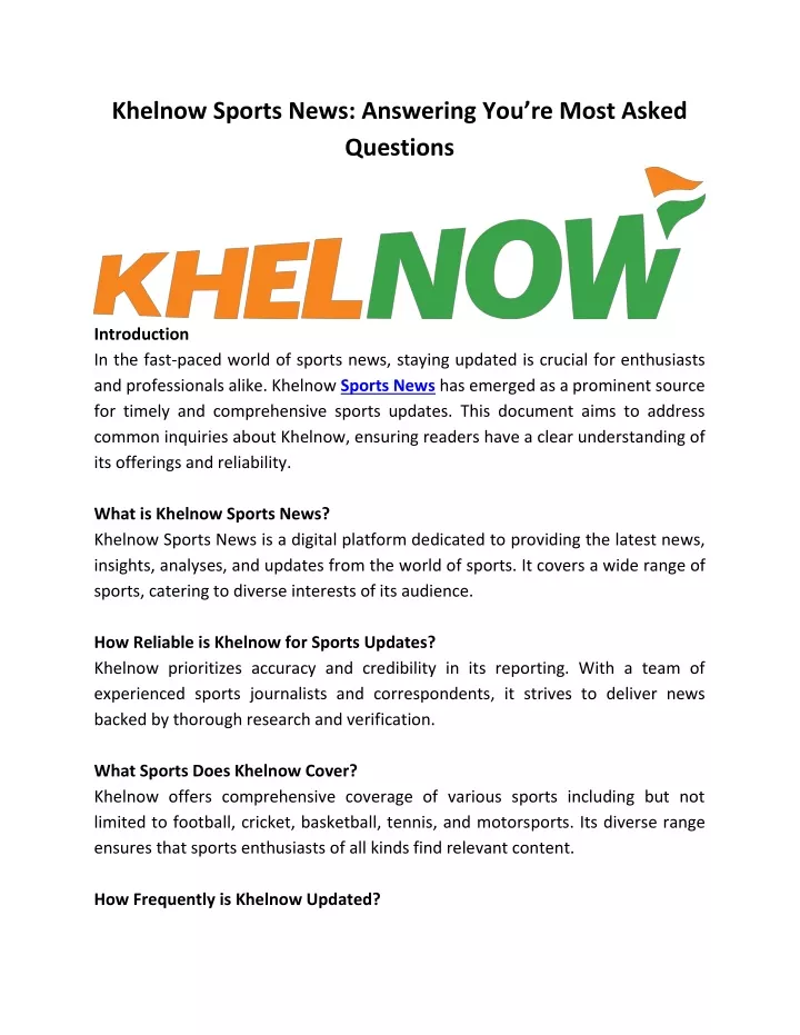 khelnow sports news answering you re most asked