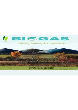 "Biogas: The Sustainable Energy Solution"