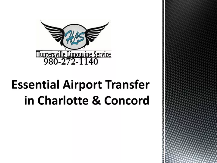 essential airport transfer in charlotte concord