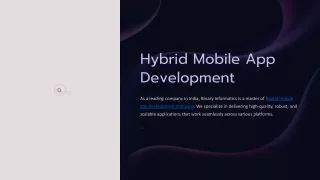 Hybrid Mobile App Development