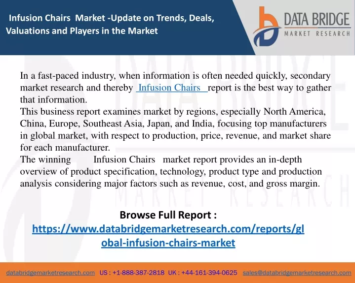infusion chairs market update on trends deals