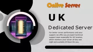 Elevate Your Online Performance with UK Dedicated Server
