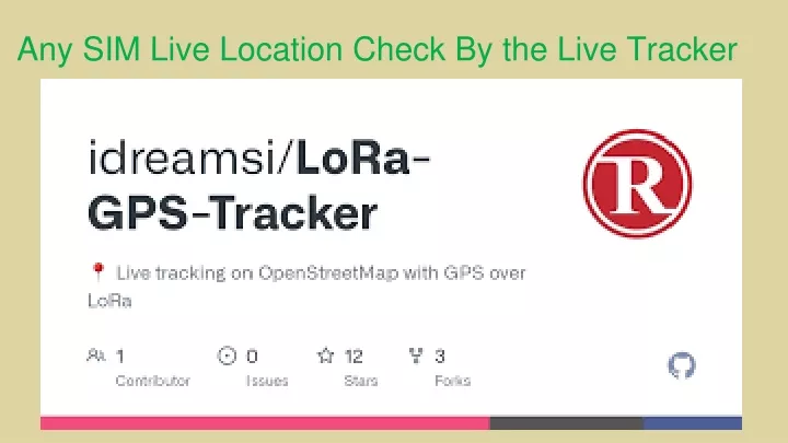 any sim live location check by the live tracker