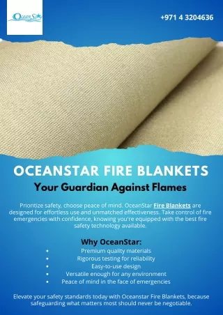 OceanStar Fire Blankets: Your Guardian Against Flames