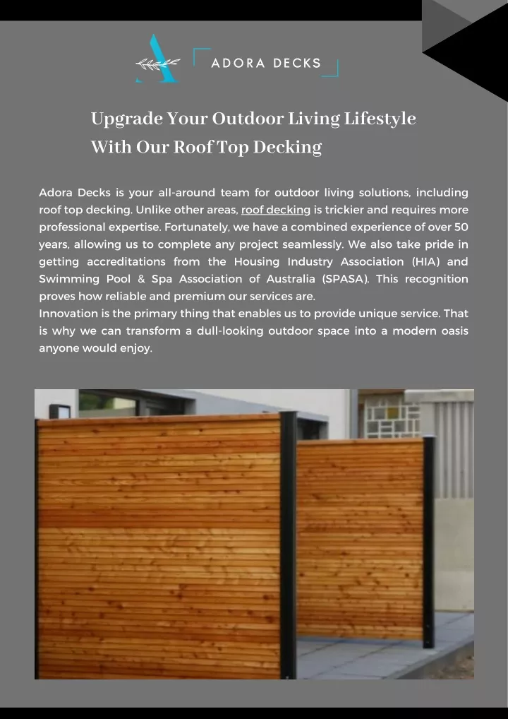 upgrade your outdoor living lifestyle with