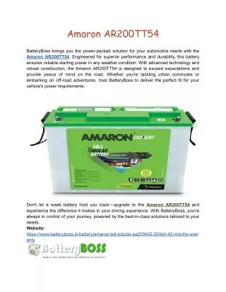 Amaron AR200TT54