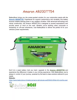 amaron ar200tt54