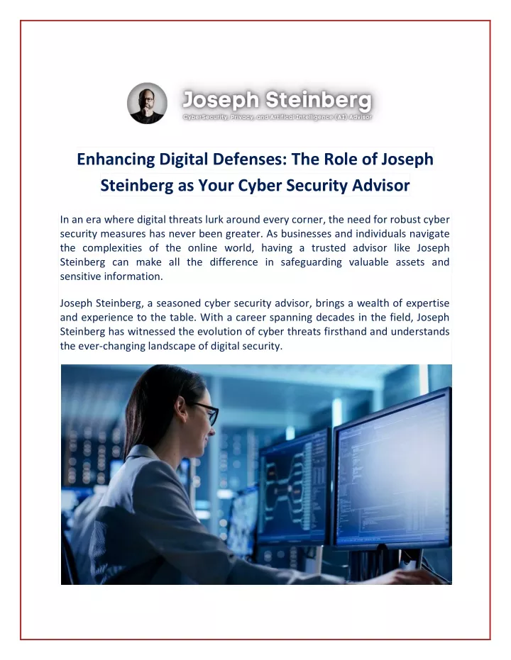 enhancing digital defenses the role of joseph