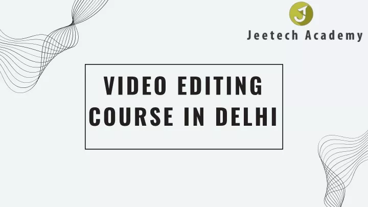 video editing course in delhi