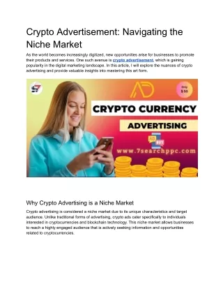 Crypto Advertisement | Best Banner Ads