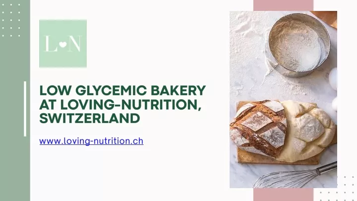 low glycemic bakery at loving nutrition