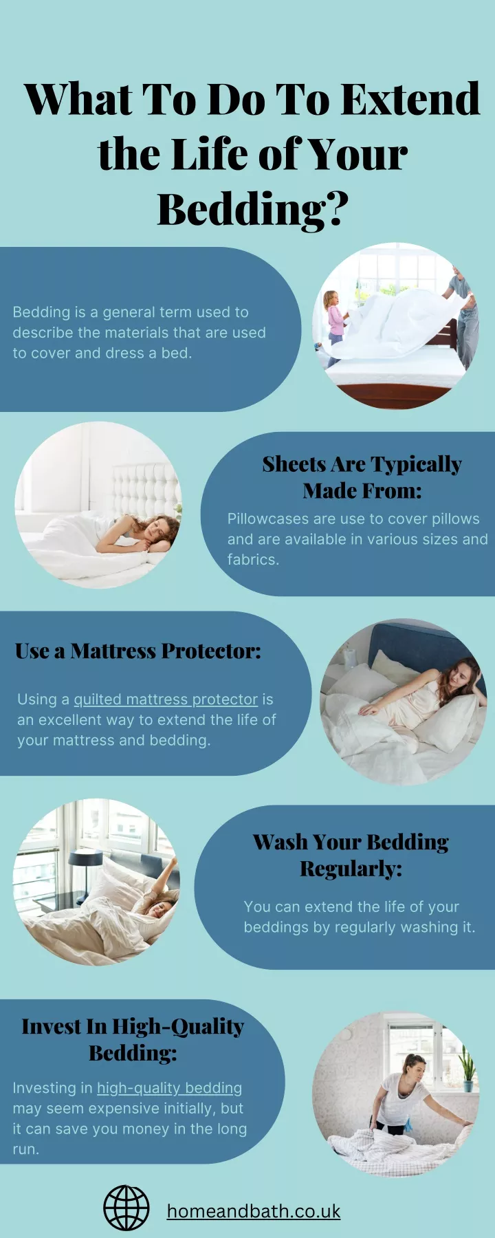 what to do to extend the life of your bedding