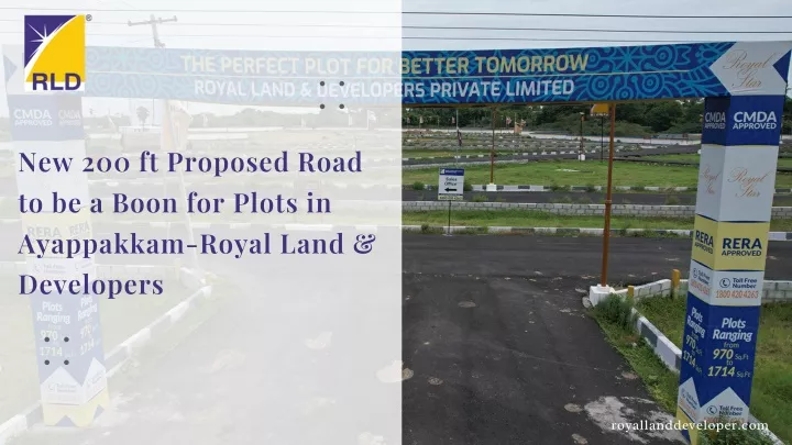 new 200 ft proposed road to be a boon for plots