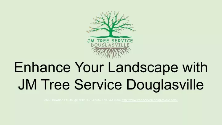 enhance your landscape with jm tree service