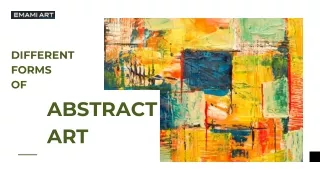 Different Forms Of Abstract Art