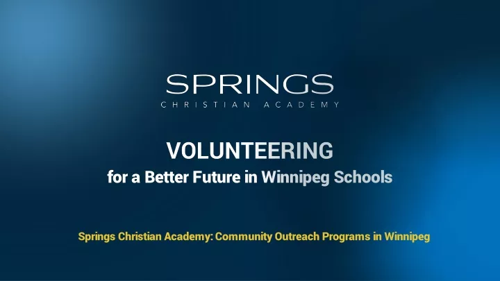 volunteering for a better future in winnipeg