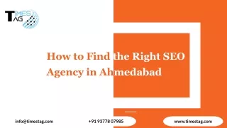 How to Find the Right SEO Agency in Ahmedabad