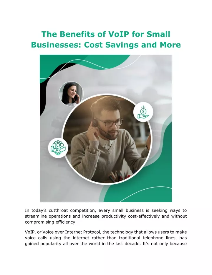 the benefits of voip for small businesses cost