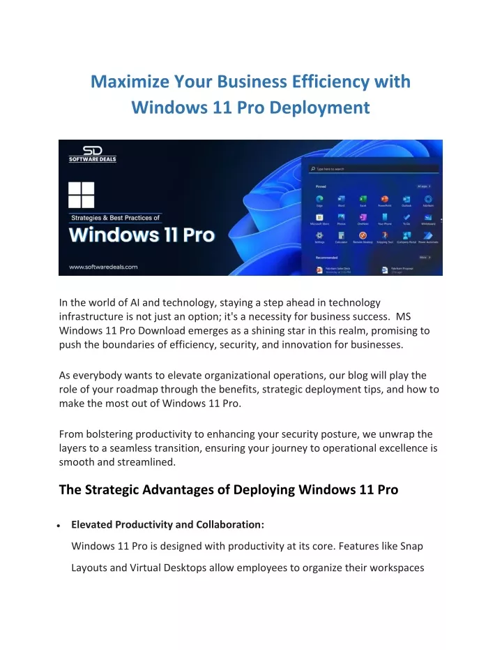 maximize your business efficiency with windows