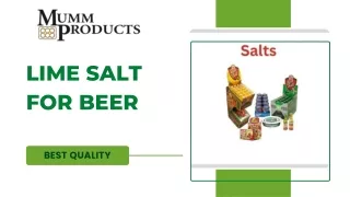 Different Lime beer Salts for best Wine Experience