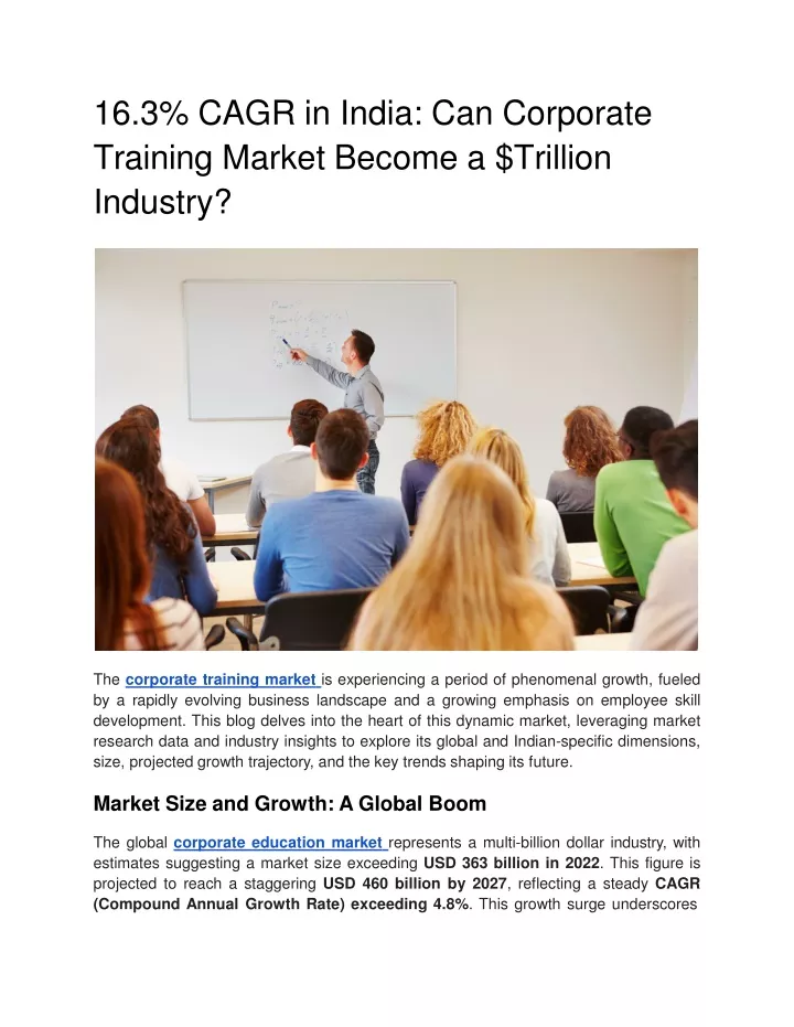 16 3 cagr in india can corporate training market become a trillion industry