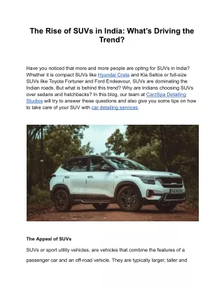 The Rise of SUVs in India_ What’s Driving the Trend