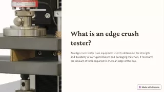 Edge Crush Test Chart: How is it interpreted?