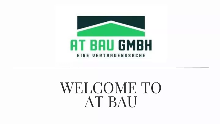 welcome to at bau