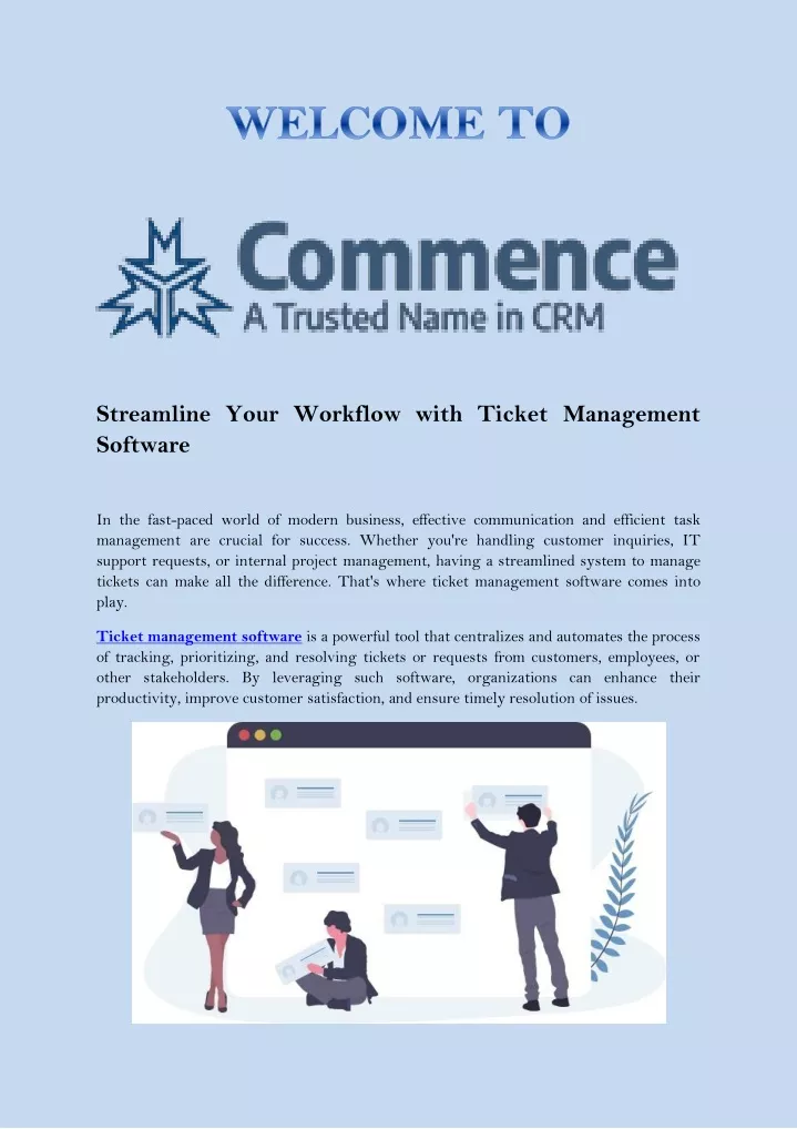 streamline your workflow with ticket management