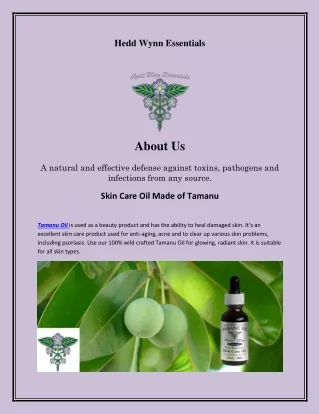 Tamanu Oil, wildoiloforegano.com