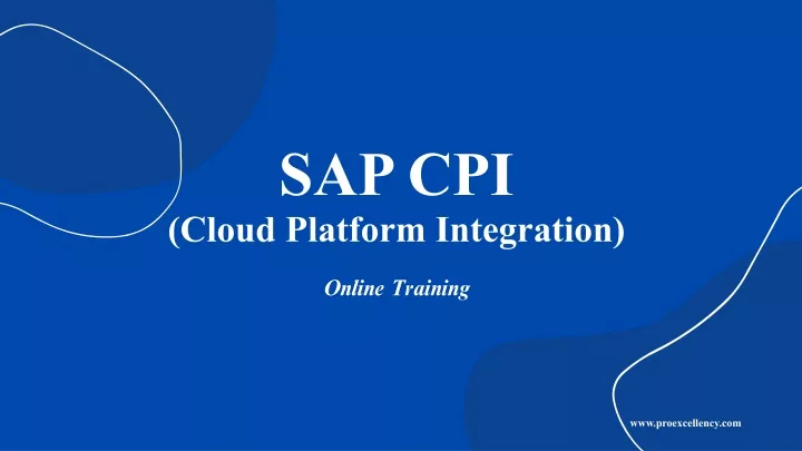 sap cpi cloud platform integration