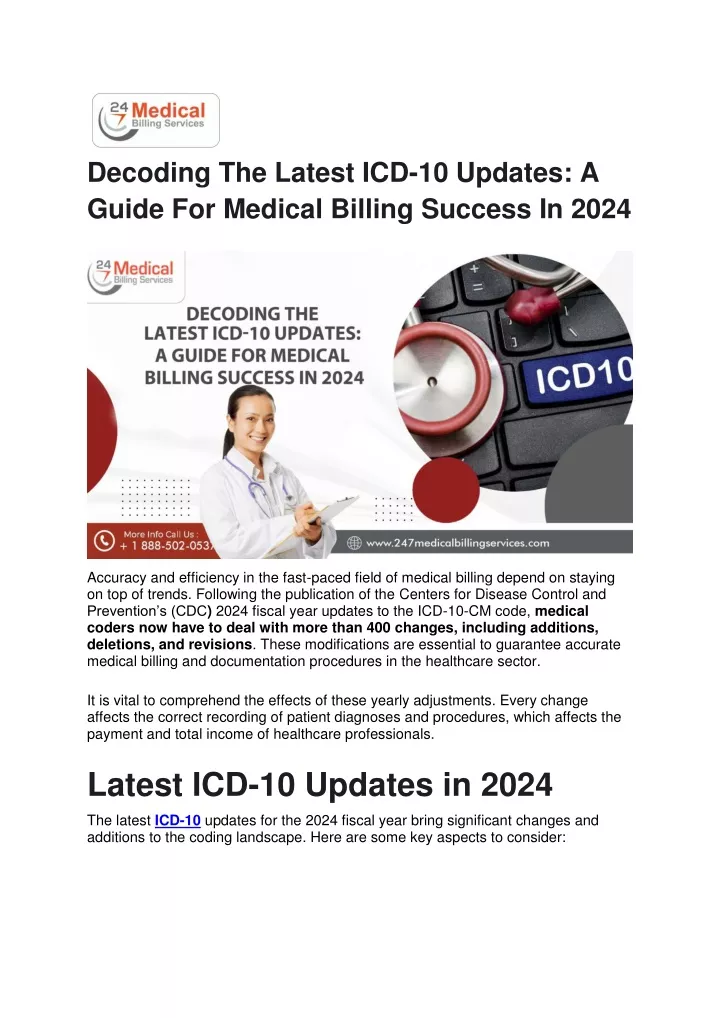 decoding the latest icd 10 updates a guide
